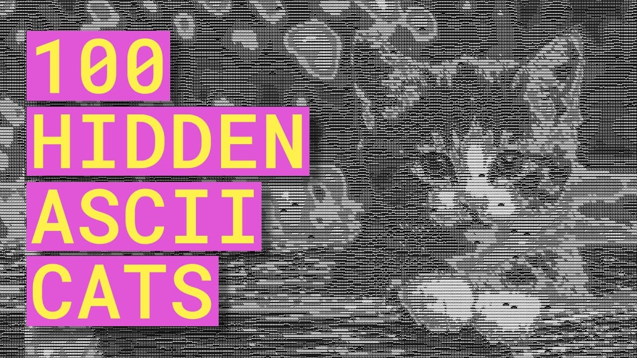 100 Hidden ASCII Cats trailer thumbnail