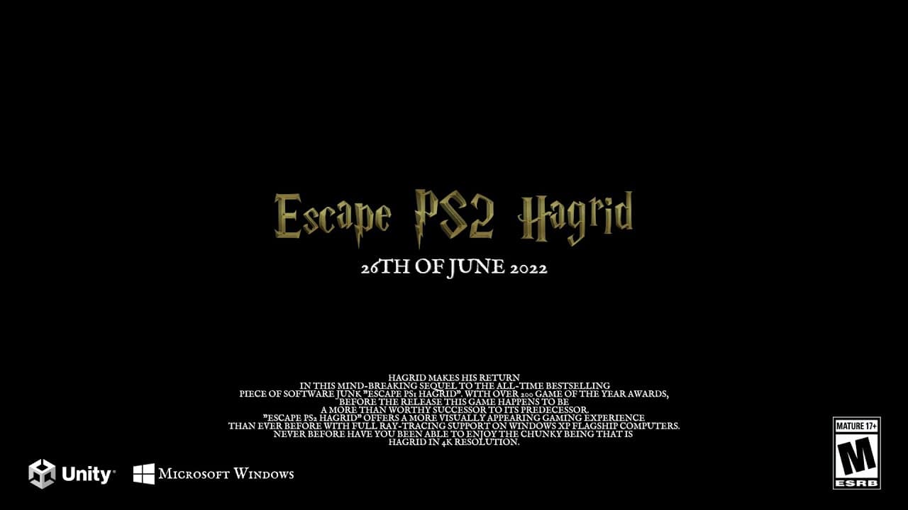 Escape PS2 Hagrid trailer thumbnail