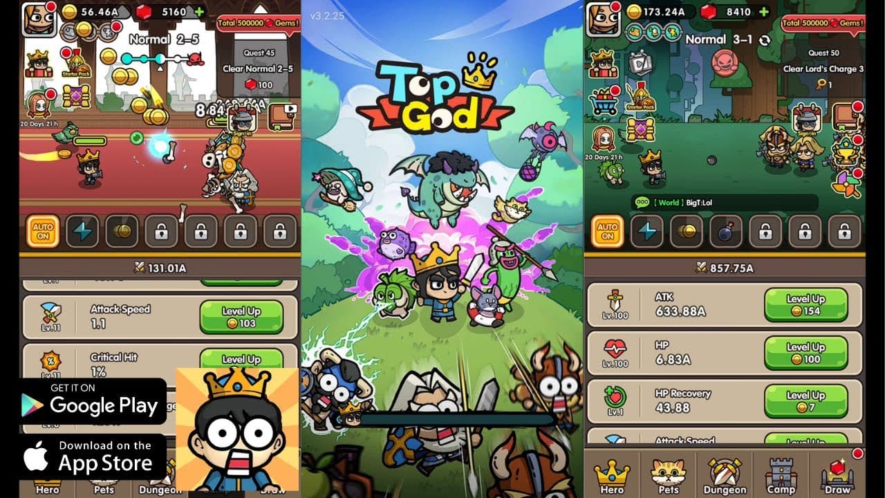 Top God: Idle Heroes trailer thumbnail