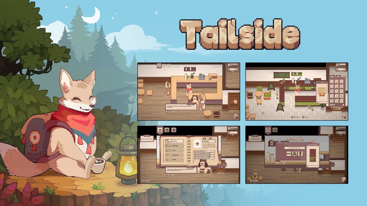 Tailside: Cozy Cafe Sim trailer thumbnail