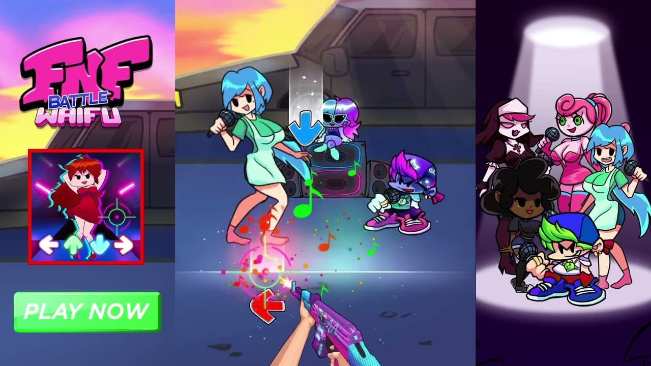 Friday Night Funkin' Battle Waifu trailer thumbnail