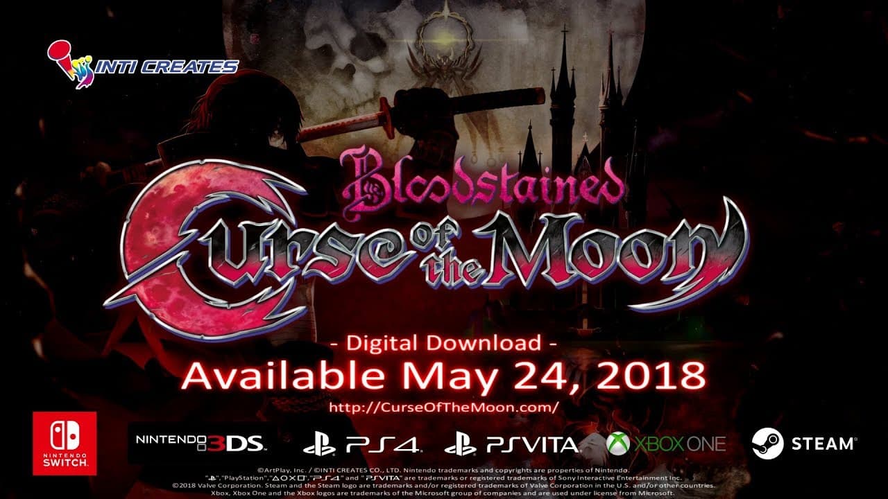 Bloodstained: Curse of the Moon trailer thumbnail