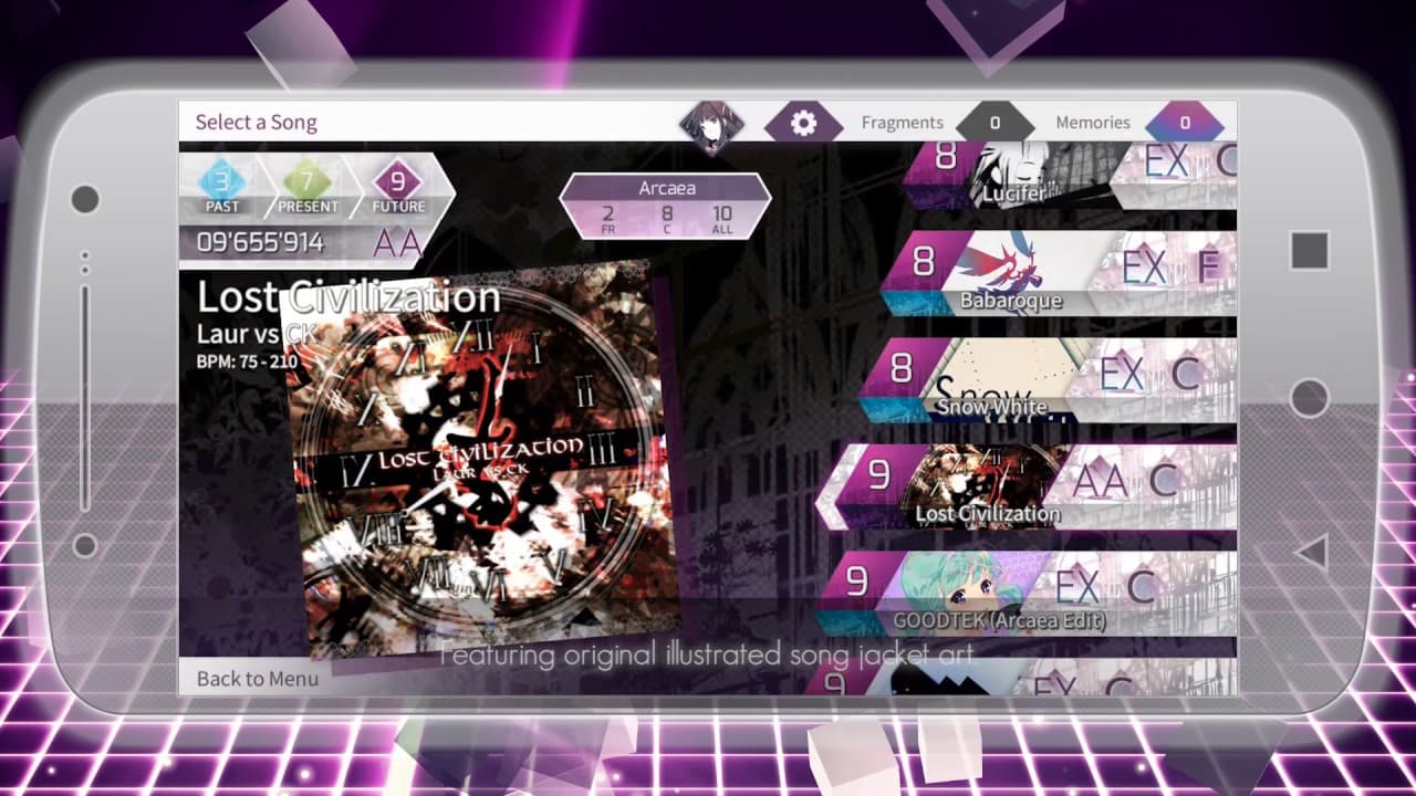Arcaea trailer thumbnail
