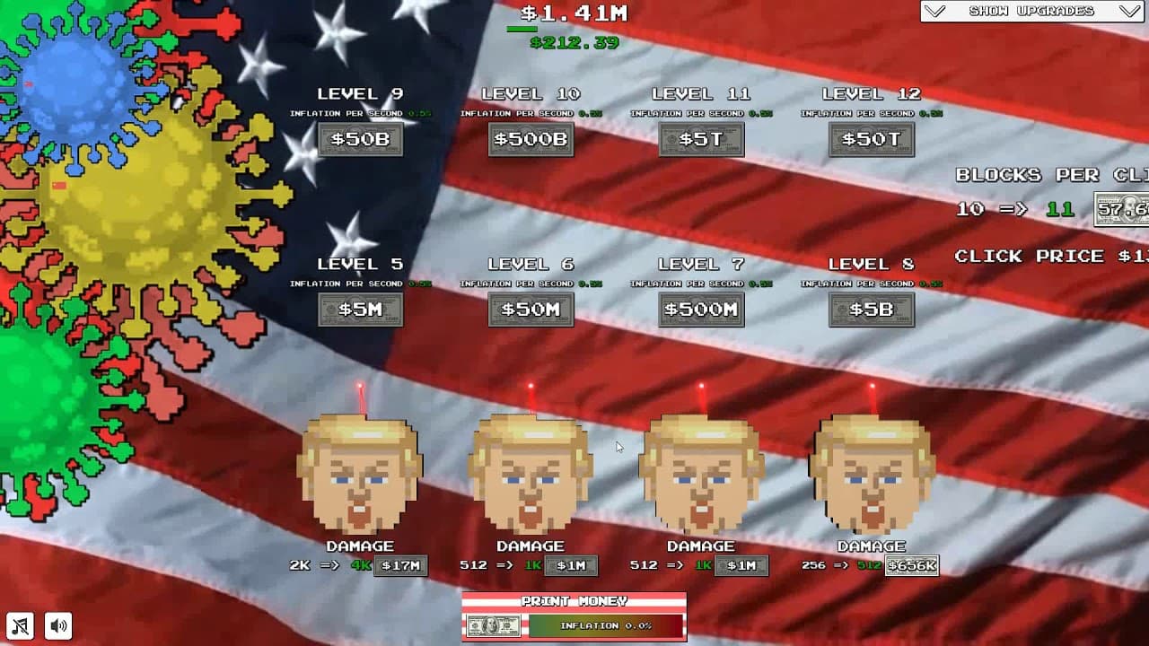 Trump vs. Covid: Save the World Clicker trailer thumbnail