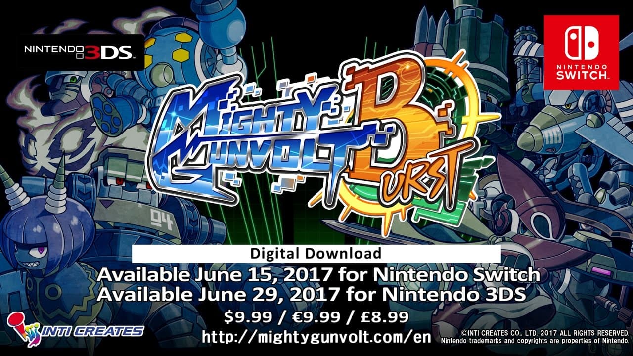 Mighty Gunvolt Burst trailer thumbnail