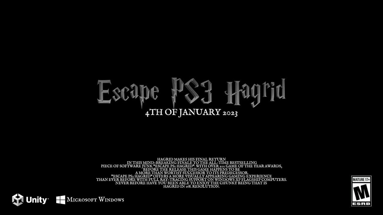 Escape PS3 Hagrid trailer thumbnail