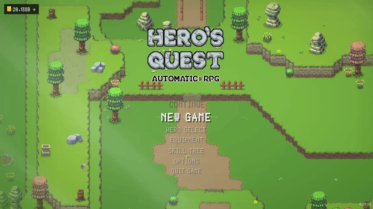 Hero's Quest: Automatic Roguelite RPG trailer thumbnail