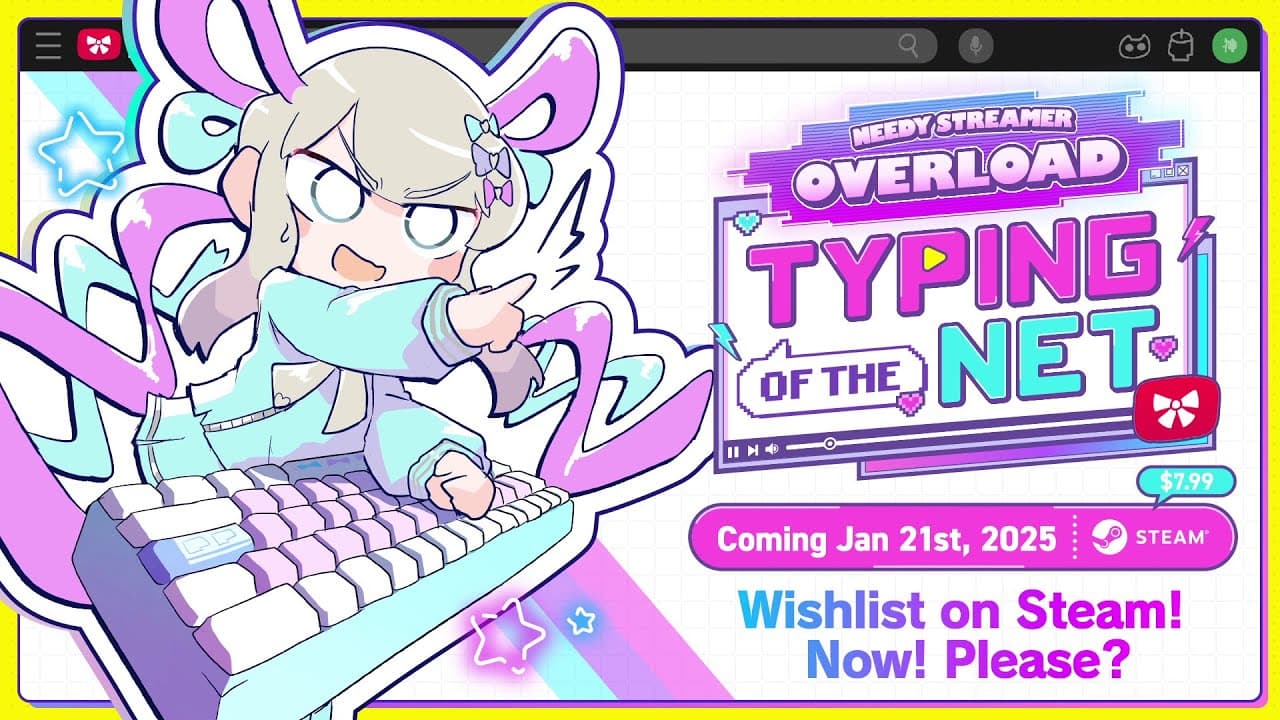 Needy Streamer Overload: Typing of The Net trailer thumbnail