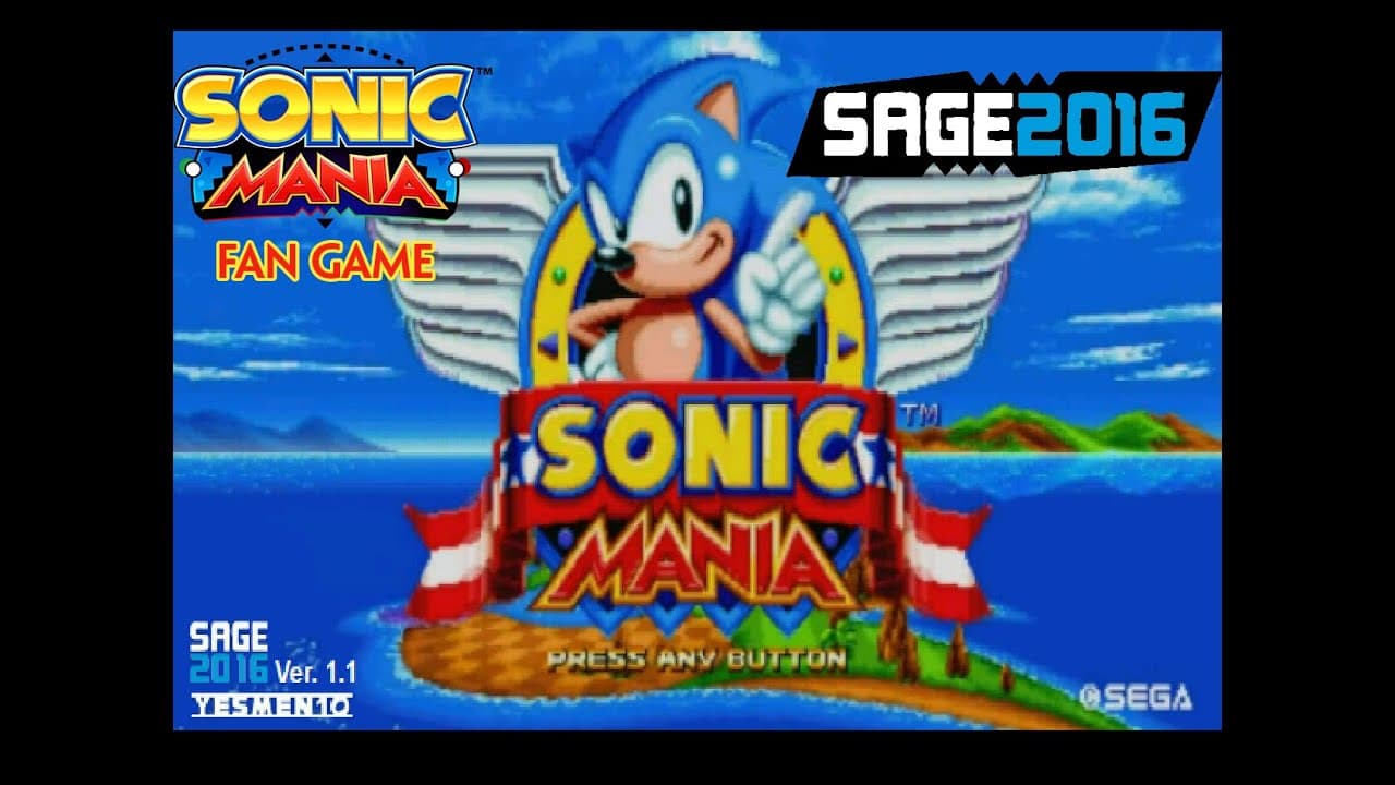 Sonic Mania Fangame trailer thumbnail