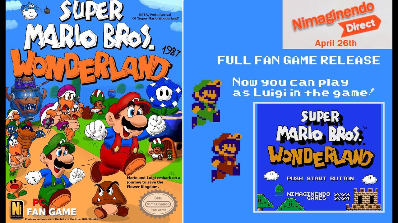 Super Mario Bros. Wonderland 1987 trailer thumbnail