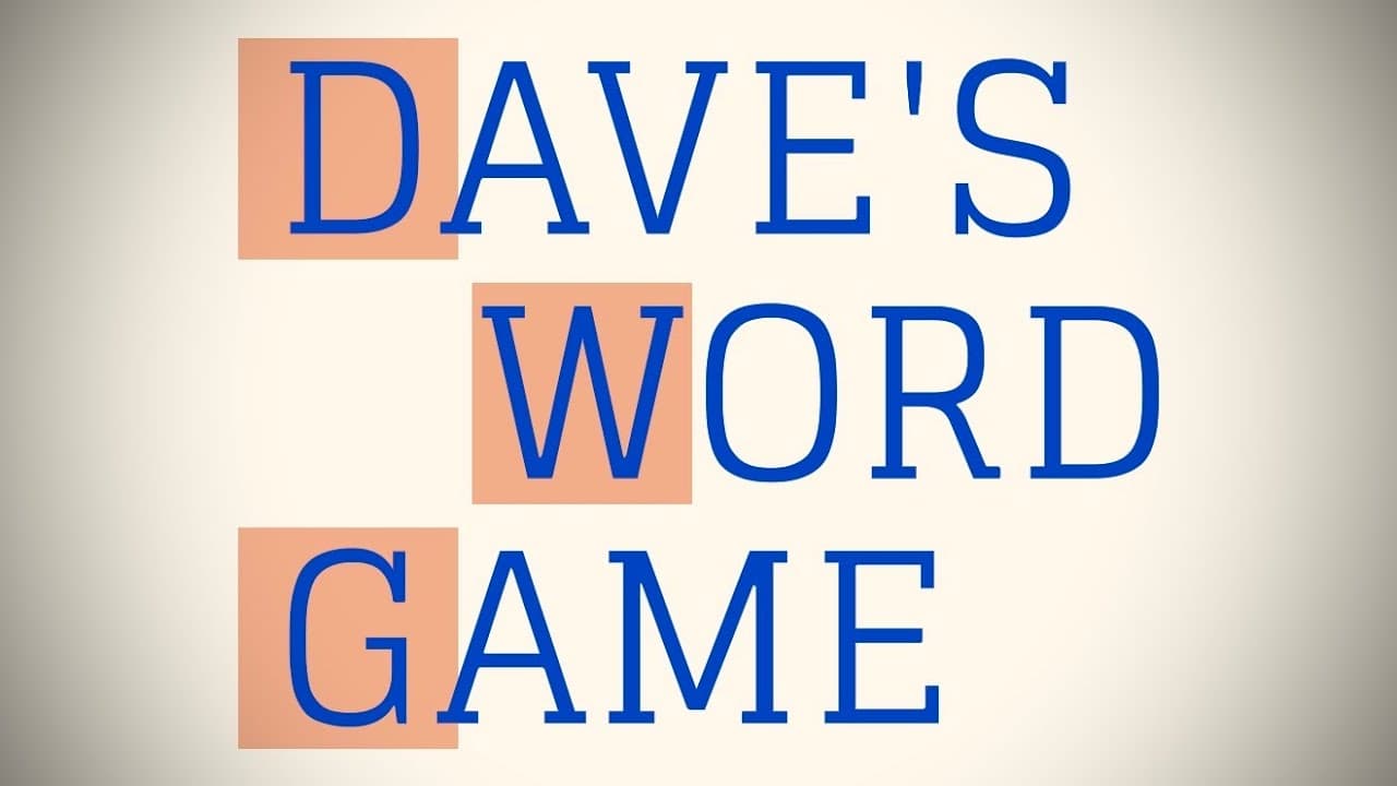 Dave's Word Game trailer thumbnail