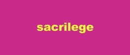Sacrilege cover art