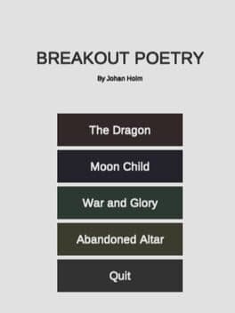 Breakout Poetry cover art