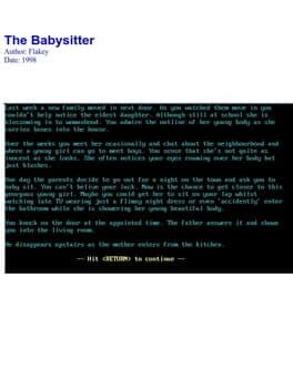 The Babysitter cover art