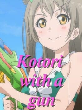 Kotori with a gun cover art