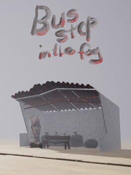 Bus stop in the fog cover art