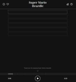 Super Mario Heardle cover art