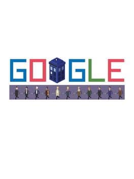 Google Doodle: Doctor Who 50th Anniversary cover art