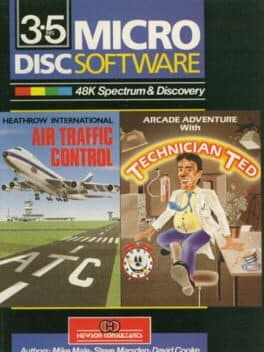 3.5 Ins Micro Disc Software: Adventure with Technician Ted / Heathrow International Air Traffic Control cover art