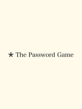 The Password Game cover art