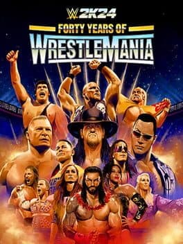 WWE 2K24 Forty Years of WrestleMania cover art