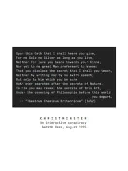 Christminster cover art