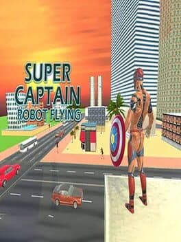 Superhero Captain Robot Flying Newyork City War cover art