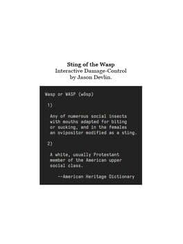 Sting of the Wasp cover art