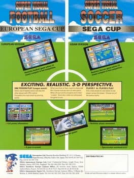 Super Visual Football European Sega Cup cover art