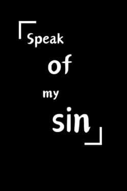 Speak of my sin cover art