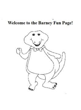 The Barney Fun Page! cover art
