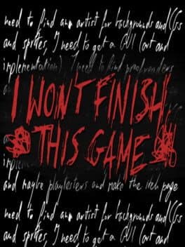 I won't finish this game cover art