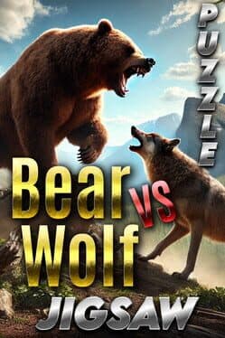 Bear vs. Wolf Jigsaw Puzzle cover art
