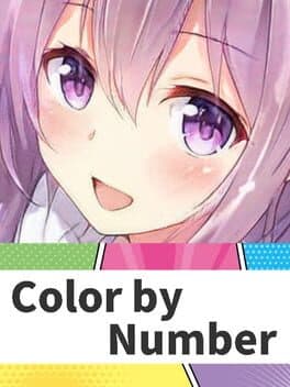 Anime Manga Style Girl: Color By Number Pixel Art Coloring cover art