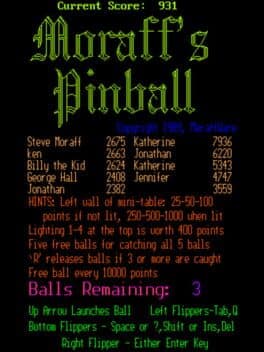Moraff's Pinball cover art