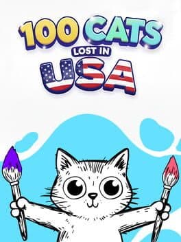 100 Cats Lost in Usa Find & Color cover art