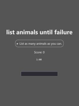 List Animals Until Failure cover art