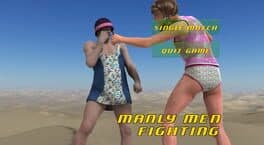 Manly Men Fighting cover art