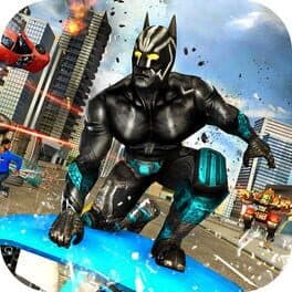 Panther Superhero City Battle cover art