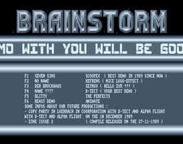 Brainstorm cover art