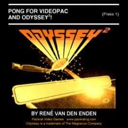 Pong for VideoPac and Odyssey 2! cover art