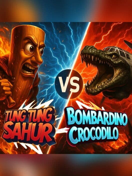 Bombardino Crocodilo vs. Tung Tung Sahur cover art