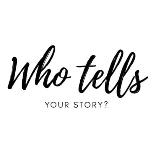 Who tells your story cover art