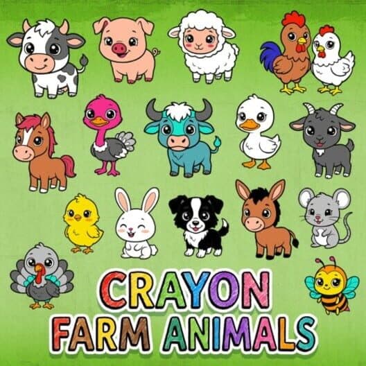 Crayon Farm Animals cover art