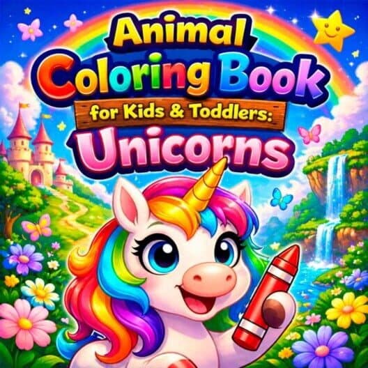 Animal Coloring Book for Kids & Toddlers: Unicorns cover art