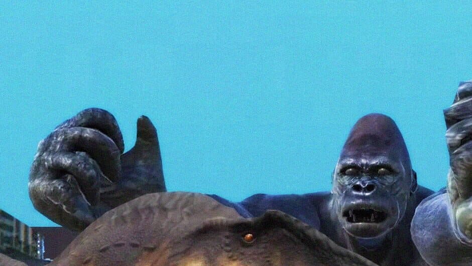 Monkey vs. Dino banner