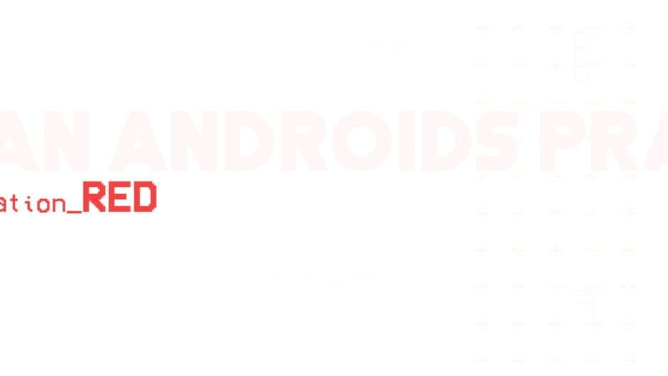 Can Androids Pray: Red banner