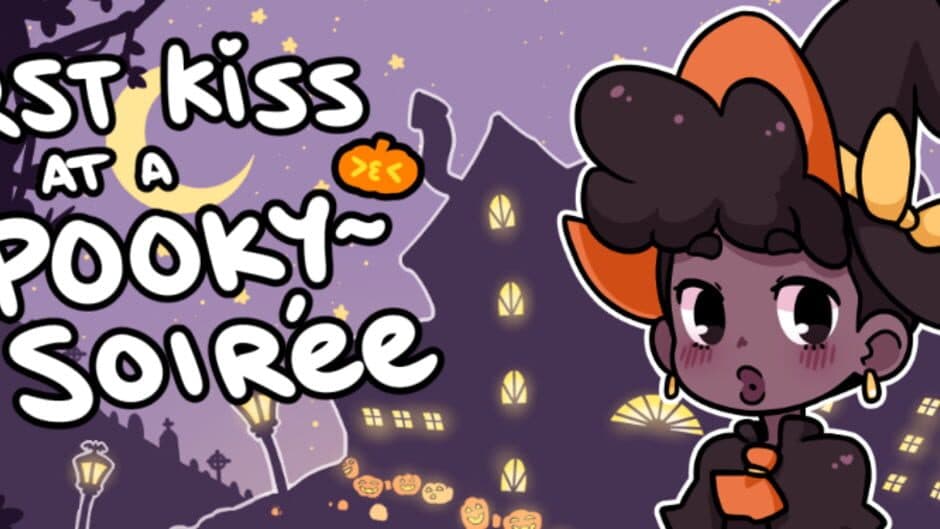 First Kiss at a Spooky Soiree banner