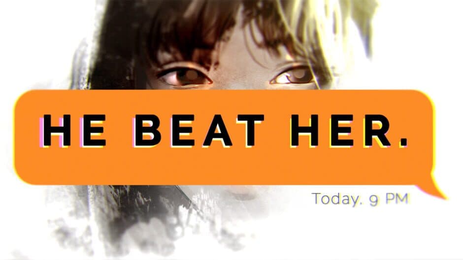 He Beat Her. banner