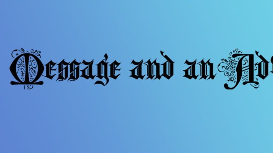 A Message and an Advice banner